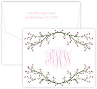 Floral Blossom Folded Note Cards by Embossed Graphics