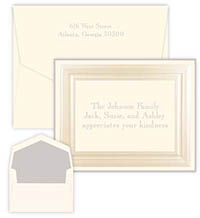 Bel Amour Silver Thermography Sympathy Notes by Embossed Graphics