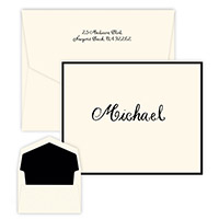 Dunbar Thermography Printed Note Cards by Embossed Graphics