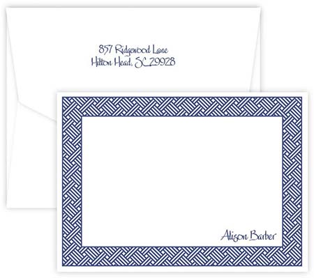 Basketweave Correspondence Cards by Embossed Graphics