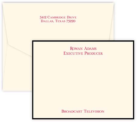 Director Correspondence Cards by Embossed Graphics Director Correspondence Cards by Embossed Graphics