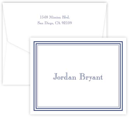 Colonial Folded Note Cards by Embossed Graphics