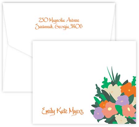 Belle Fleurs Folded Note Cards by Embossed Graphics Belle Fleurs Folded Note Cards by Embossed Graphics