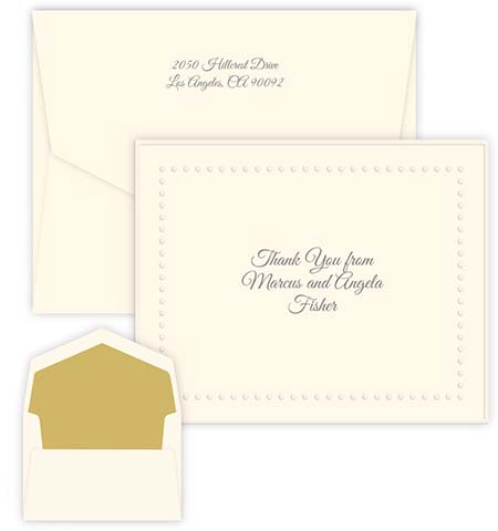 Hawthorn Thermography Printed Note Cards by Embossed Graphics Hawthorn Thermography Printed Note Cards by Embossed Graphics