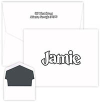 Color Me Oversized Note Cards by Embossed Graphics