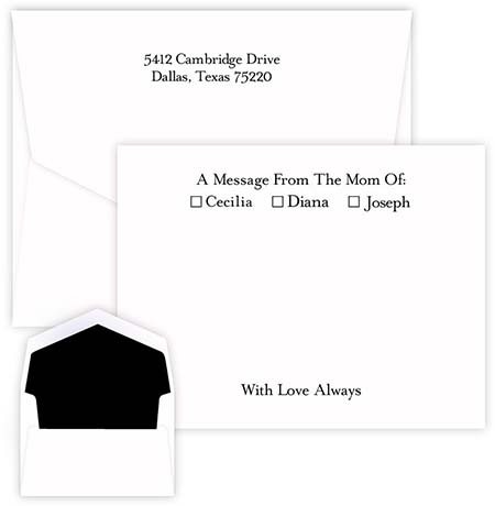 Motherly Message Correspondence Cards by Embossed Graphics