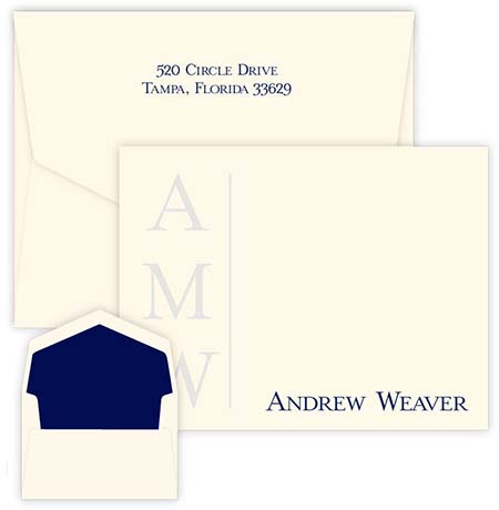 Morgan Correspondence Cards by Embossed Graphics