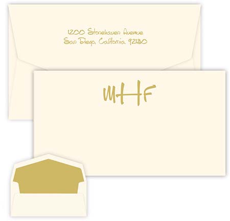 Anthony Monogram Chesapeake Correspondence Cards by Embossed Graphics Anthony Monogram Chesapeake Correspondence Cards by Embossed Graphics