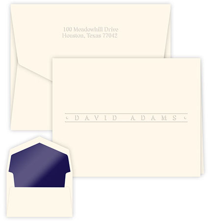 Banner Embossed Note Cards by Embossed Graphics