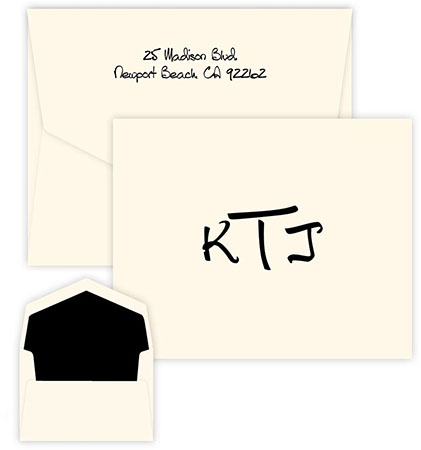 Anthony Monogram Note Cards by Embossed Graphics Anthony Monogram Note Cards by Embossed Graphics