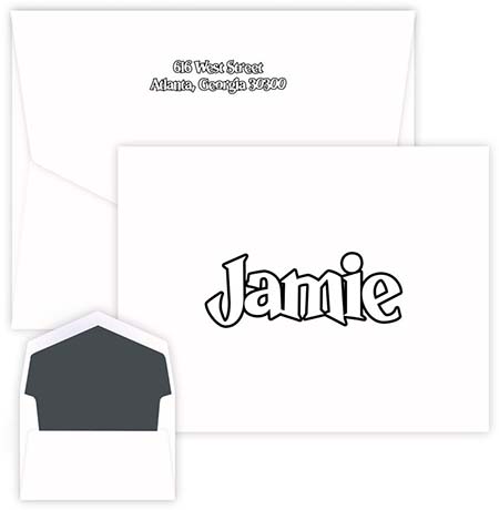 Color Me Oversized Note Cards by Embossed Graphics Color Me Oversized Note Cards by Embossed Graphics