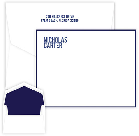 Distinguished Correspondence Cards by Embossed Graphics Distinguished Correspondence Cards by Embossed Graphics