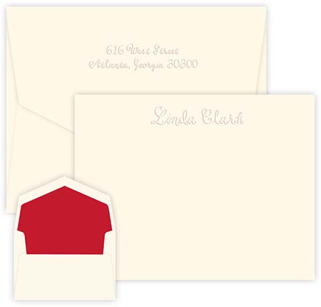 Dunbar Embossed Correspondence Cards by Embossed Graphics