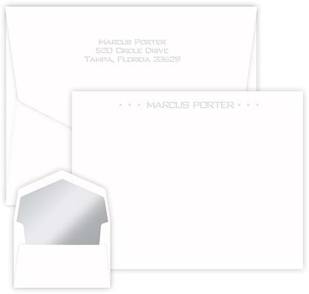 Boulevard Embossed Correspondence Cards by Embossed Graphics