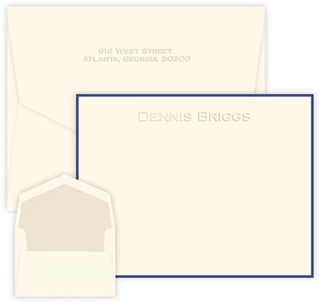Board Room Embossed Correspondence Cards by Embossed Graphics
