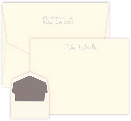 Montreal Apex Embossed Correspondence Cards by Embossed Graphics