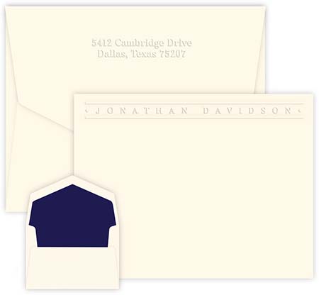 Banner Apex Embossed Correspondence Cards by Embossed Graphics