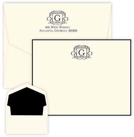 Voluta Correspondence Cards by Embossed Graphics