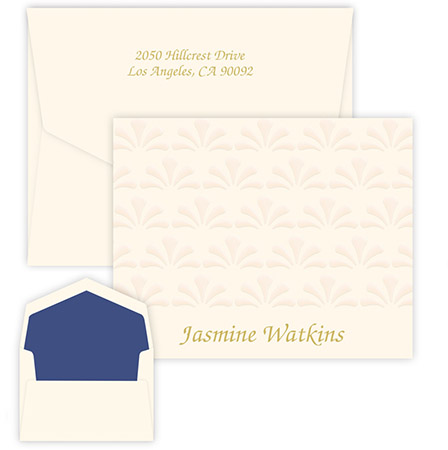 Galliard Thermography Printed Note Cards by Embossed Graphics