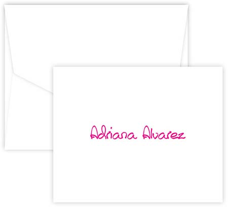 Viola Folded Note Cards by Embossed Graphics