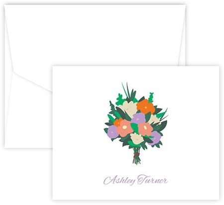 Fleurs de Soleil Folded Note Cards by Embossed Graphics