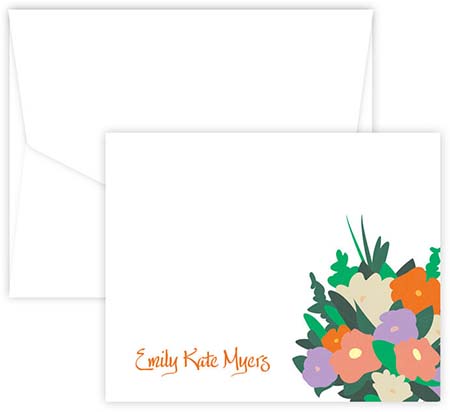 Belle Fleurs Folded Note Cards by Embossed Graphics Belle Fleurs Folded Note Cards by Embossed Graphics