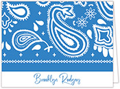 Stationery/Thank You Notes - Paisley Bandana (Folded) | Flower & Vine