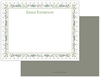Stationery/Thank You Notes - Botanical Layer Border | Flower & Vine
