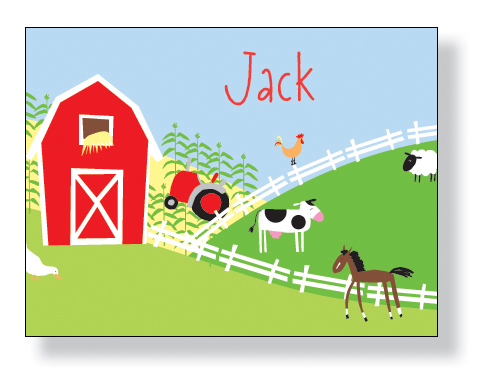 Inkwell - Folded Note Stationery (Farm Scene) Inkwell - Folded Note Stationery (Farm Scene)