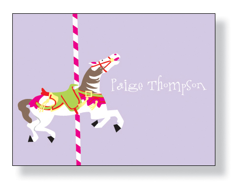 Inkwell - Folded Note Stationery (Carousel Horse) Inkwell - Folded Note Stationery (Carousel Horse)