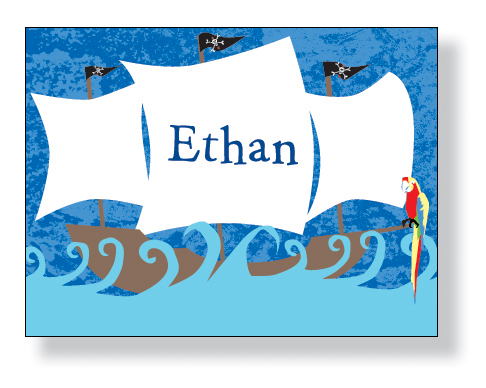 Inkwell - Folded Note Stationery (Pirate Ship) Inkwell - Folded Note Stationery (Pirate Ship)