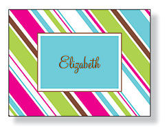 Inkwell - Folded Note Stationery (Beach Stripe) Inkwell - Folded Note Stationery (Beach Stripe)