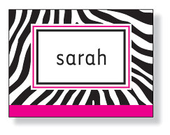 Inkwell - Folded Note Stationery (Zebra Pink) Inkwell - Folded Note Stationery (Zebra Pink)