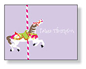 Inkwell - Folded Note Stationery (Carousel Horse)