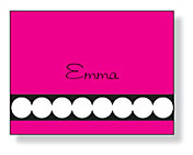Inkwell - Folded Note Stationery (Moons Pink)