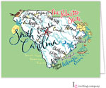 Inviting Co. - Stationery/Thank You Notes (South Carolina Map)