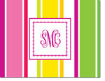 Chatsworth Just Exquisite - Stationery/Thank You Notes (Poppy Wide Stripes)