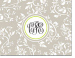 Chatsworth Just Exquisite - Stationery/Thank You Notes (Grey Damask)