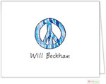 Stationery/Thank You Notes by Kelly Hughes Designs (Peace Out Blue)