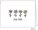 Stationery/Thank You Notes by Kelly Hughes Designs (Row Of Daisies)