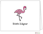 Stationery/Thank You Notes by Kelly Hughes Designs (Pink Flamingo)