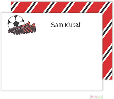 Stationery/Thank You Notes by Kelly Hughes Designs (Soccer Stud)
