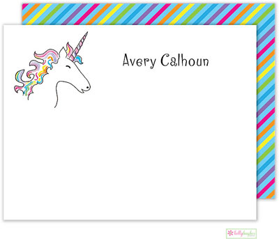 Stationery/Thank You Notes by Kelly Hughes Designs (Unicorn Dream)