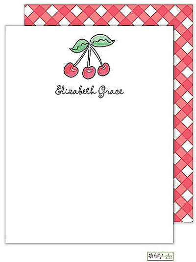 Stationery/Thank You Notes by Kelly Hughes Designs (Rosy Red Cherries)
