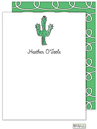 Stationery/Thank You Notes by Kelly Hughes Designs (Blooming Cactus)