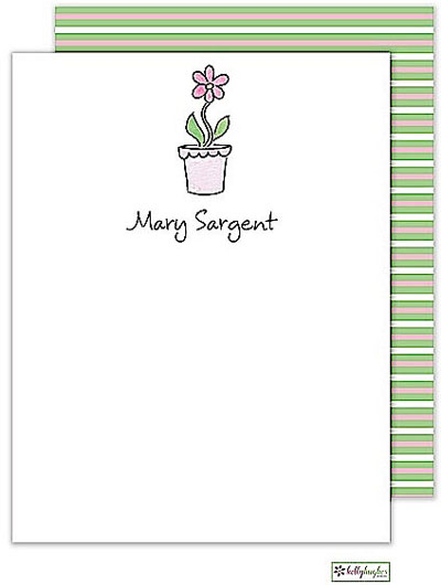 Stationery/Thank You Notes by Kelly Hughes Designs (Blooming Pink)