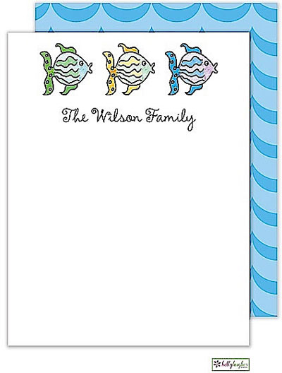 Stationery/Thank You Notes by Kelly Hughes Designs (All The Fish In The Sea)