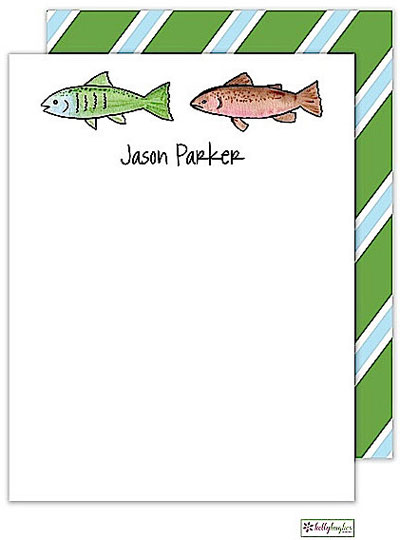 Stationery/Thank You Notes by Kelly Hughes Designs (Gone Fishing)