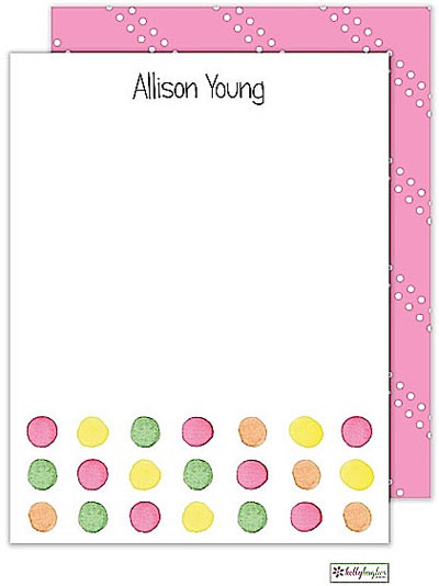 Stationery/Thank You Notes by Kelly Hughes Designs (Sherbert Dots)