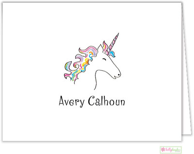 Stationery/Thank You Notes by Kelly Hughes Designs (Unicorn Dream)